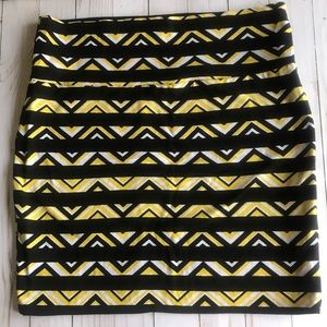 Aztec Print Mini Skirt